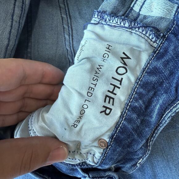 Mother Looker Jeans Women's 25 Blue High Waisted Medium Wash Boho Party New York - Picture 6 of 9